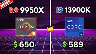 Ryzen 9 9950X vs i9 13900K  TESTED 6 GAMES  LEAK BENCHMARK [upl. by Pelpel]