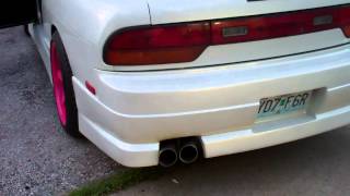 Tonyas 240sx LS1 Swap Heads and Cam MS3 and T56 Exhaust Finished Dual 3quot Stainless [upl. by Nylac755]