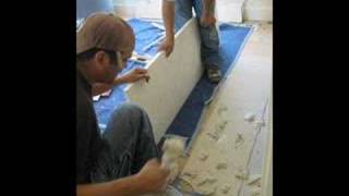 Limestone Fireplace Mantel Installation [upl. by Keller330]