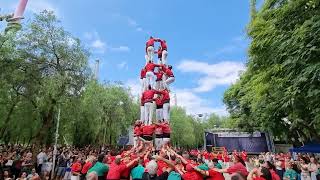 Castellers de Barcelona 4 de 8  Festa Major del Poblenou [upl. by Llebasi550]