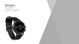 Skagen Falster 2 Smartwatch  Black  Product Overview  Currys PC World [upl. by Betthezul]