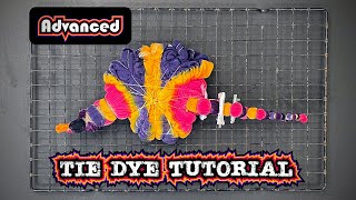 Advanced Tie Dye Techniques Tutorial  Dreamcatcher Mandala with Heart Honeycomb Spine [upl. by Oca77]