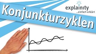 Konjunkturzyklen einfach erklärt explainity® Erklärvideo [upl. by Ennovyahs]