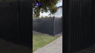 Aluminium sliding gate and fencing half privacy style [upl. by Armbrecht98]