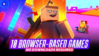 Top 10 Best BROWSER GAMES for Mobile  Best io Web Games  Free No Download 🤯 [upl. by Sholeen691]