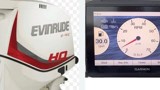 Evinrude Etec G1Garmin NMEA 2000 Hookup [upl. by Romilly]