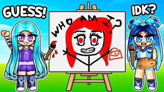 GUESS OUR DRAWINGS IN ROBLOX [upl. by Eaj]