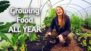 Polyculture Polytunnel PACKED With Food  Winter SelfSufficiency [upl. by Pris196]