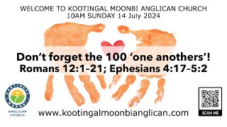 Kootingal Moonbi Anglican Church 14 July 2024 [upl. by Norah619]