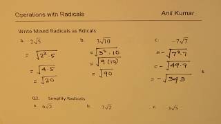 How to Evaluate Simplify and Solve Equations with Radicals MCR3U [upl. by Nilcaj]