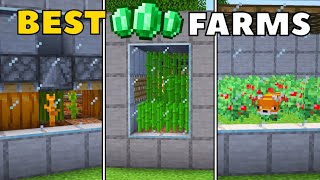 3 EASY EMERALD Farms for Minecraft 121  Bedrock amp Java Edition Tutorial [upl. by Gebelein43]