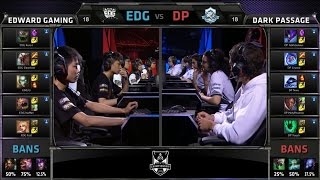 S4 Worlds Groups Stage EDG vs DP Group A Highlights [upl. by Stimson]