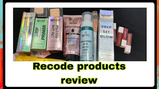 Recode products review  beginners professional makeup at affordable price [upl. by Ciapha219]