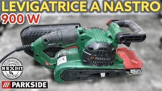 VIDEO BREVE Test Levigatrice a nastro e a disco PARKSIDE LIDL PBTS 370 A1 Recensione [upl. by Synned317]