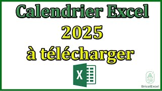 Calendrier 2025 excel à télécharger calendrier 2025 à imprimer [upl. by Yelime260]