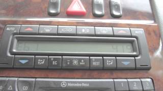 Mercedes W210 Climate Control Fault Codes [upl. by Maurreen681]