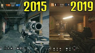 ALL Siege Changes In 2015 vs 2019  Rainbow Six Siege [upl. by Dyna258]