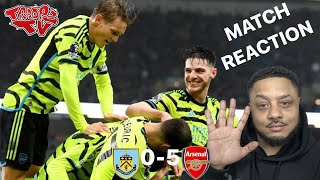 Burnley 05 Arsenal  Troopz Match Reaction  Martin Odegaard RAN The Show [upl. by Swinton952]