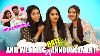 ANJI WEDDING ANNOUNCEMENT ❤️ WITH A SURPRISE 😘  ഞങ്ങൾക്കിടയിലെ ആദ്യത്തെ കല്യാണം [upl. by Whitebook]