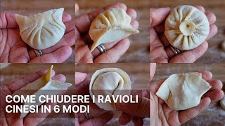 Come chiudere i ravioli cinesi in 6 modi facili [upl. by Lertnom]