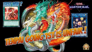 TENPAI DRAGON GOING 1ST IS AN EASY WIN YuGiOh Master Duel [upl. by Lesslie]