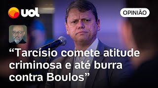 Tarcísio emporcalha democracia e se iguala ao pior do bolsonarismo ao mentir sobre Boulos  Josias [upl. by Haley]