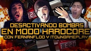 Desactivando Una Bomba Hardcore Con Fernanfloo Y Itowngameplay [upl. by Darci]