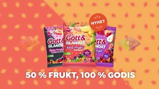 Gott amp Blandat Äkta Fruktgodis Fruktmix – fylld av somriga smaker [upl. by Gnilsia789]