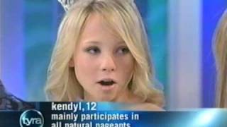 Child Pageants Kendyl on Tyra Part 2 Glitz vs Natural [upl. by Arataj]