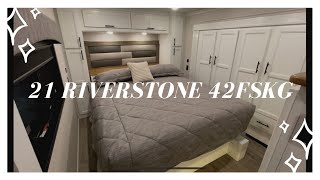 Luxury Front Kitchen Toy Hauler Hybrid 5th Wheel  2021 Riverstone 42FSKG Tour by Forest River Inc [upl. by Teahan326]