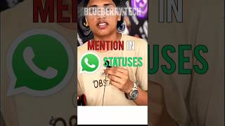 Mentions in WhatsApp Status Updates [upl. by Dorita]