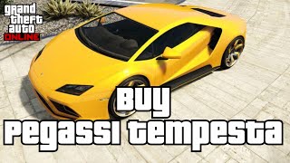 How to Buy Pegassi Tempesta in GTA Online 2024 [upl. by Highams847]