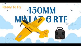 Unboxing the RC Airplane Mini AT6 RTF 450mm  Yellow Edition [upl. by Ellenig]