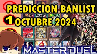 Predicción Banlist Master Duel Octubre 2024 Dragoooonnnn Vuelve Con Fe 3 TeamSetoX YuGiOh [upl. by Paschasia627]