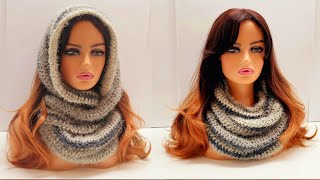 Easy Beginner Friendly Crochet Twisted Infinity Scarf Tutorial [upl. by Eatnod474]