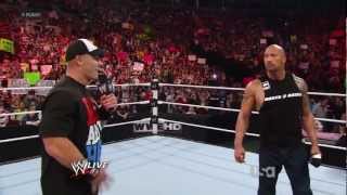 John Cena rap The Rock vs John Cena rap battle  WWE Raw 031212 [upl. by Papert]