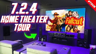 My ULTIMATE 724 Home Theater Tour 2024 4K DOLBY ATMOS  Krix  XGIMI  Valencia  Yamaha [upl. by Beach]