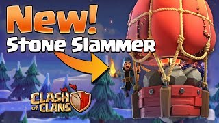 Stone Slammer New Siege Machine EXPLAINED  Clash of Clans Update [upl. by Htepsle]