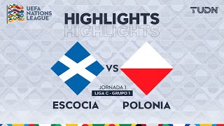 HIGHLIGHTS  Escocia vs Polonia  UEFA Nations League 2024  TUDN [upl. by Acinorehs981]