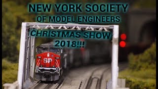 The New York Society of Model Engineers Christmas Show 2018 HOO Scale Layouts [upl. by Jowett]