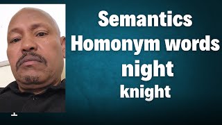 Semantics Homonym words [upl. by Dnomar817]