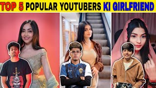 Top 5 Most Beautiful Girlfriends of Bgmi Youtubers  Top 5 Beautiful Female Youtubers [upl. by Cunningham]