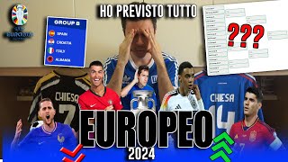 HO PREVISTO TUTTO IL TORNEO DI EURO 2024 VINCERÀ CRISTIANO RONALDO [upl. by Joyan]