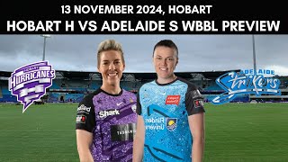 WBBL 2024 Hobart Hurricanes Women vs Adelaide Strikers Women Preview  HHW vs ASW Dream11 Team [upl. by Jacklin976]