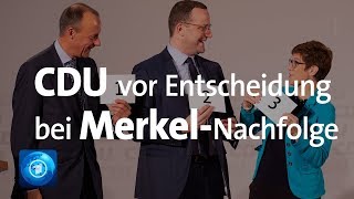 Parteitag CDU entscheidet über MerkelNachfolge [upl. by Florence]