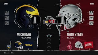 No 3 Michigan Wolverines at No 2 Ohio State Buckeyes – The Game [upl. by Ninahs422]