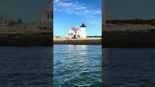 Maine boat tour visits Hendricks Head Lighthouse during a beautiful fall day [upl. by Harman]