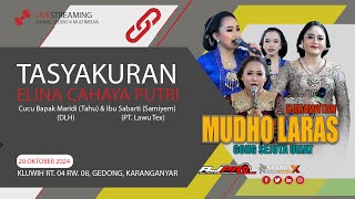 🔴live MUDHO LARAS part 2 TASYAKURAN  ELINA CAHAYA PUTRI Kluwih  Gedong  ANDY JAYA AUDIO [upl. by Lonier]