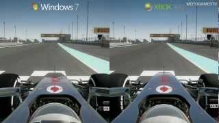 F1 2012 Demo  PC vs Xbox 360  Graphics Comparison [upl. by Peggir671]