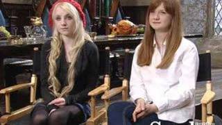 Evanna Lynch and Bonnie Wright  Ootp dvd Launch [upl. by Aikal]